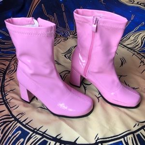 Barbie pink gogo boots
